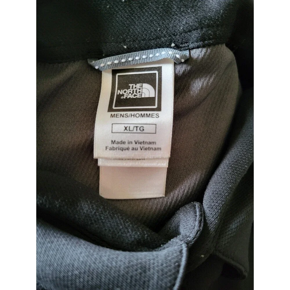 (#2) THE NORTH FACE MENS XL BLACK GREY POLO T SHIRT